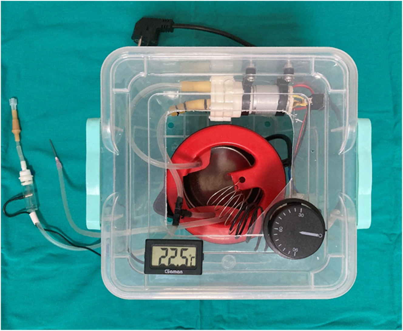 Figure 3: 
Intraperitoneal infusion pump (IPIP).
