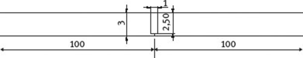 Fig. 4 Geometric characteristics of the machined grooves.