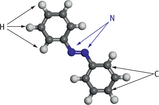 Fig. 1 The structure of azobenzene.