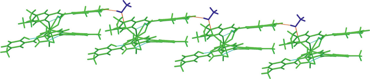 Fig. 6 Fragment of the hydrogen-bonded chain of (23) [31].