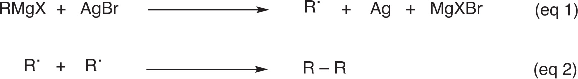 Fig. 2 Radicals involved in the coupling reactions.