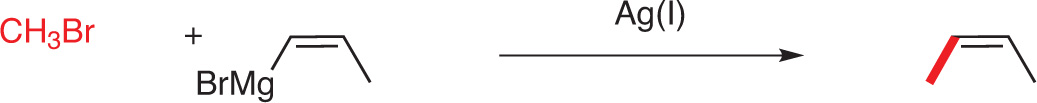 Fig. 5 Coupling between a vinyl Grignard and an alkyl halide.