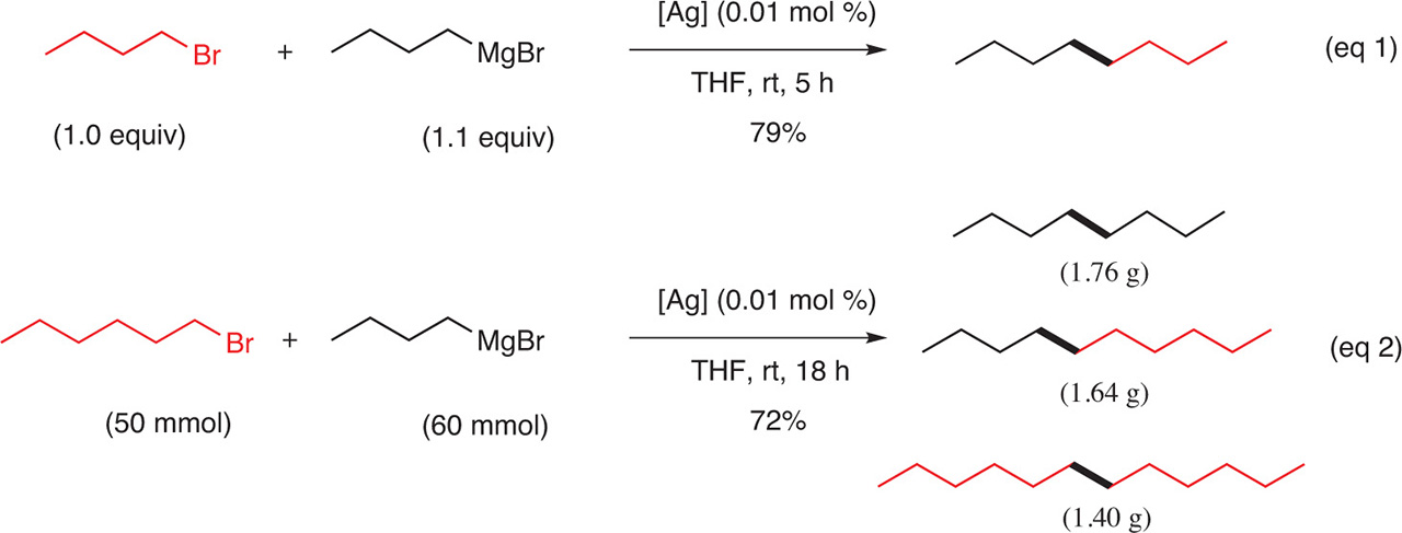 Fig. 10 Coupling of an alkyl Grignard with an alkyl halide.