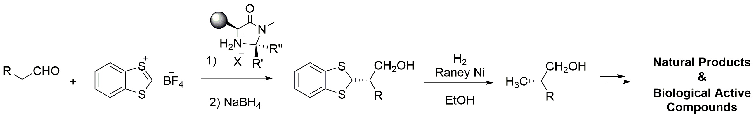 Figure 7: 
            Stereoselective alkylation of aldehydes.
          