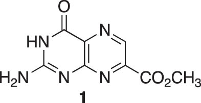 Figure 1 
               7-carboxymethyl-pterin (1).
            