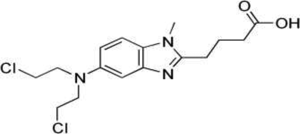 Figure 1: Chemical structure of bendamustine.