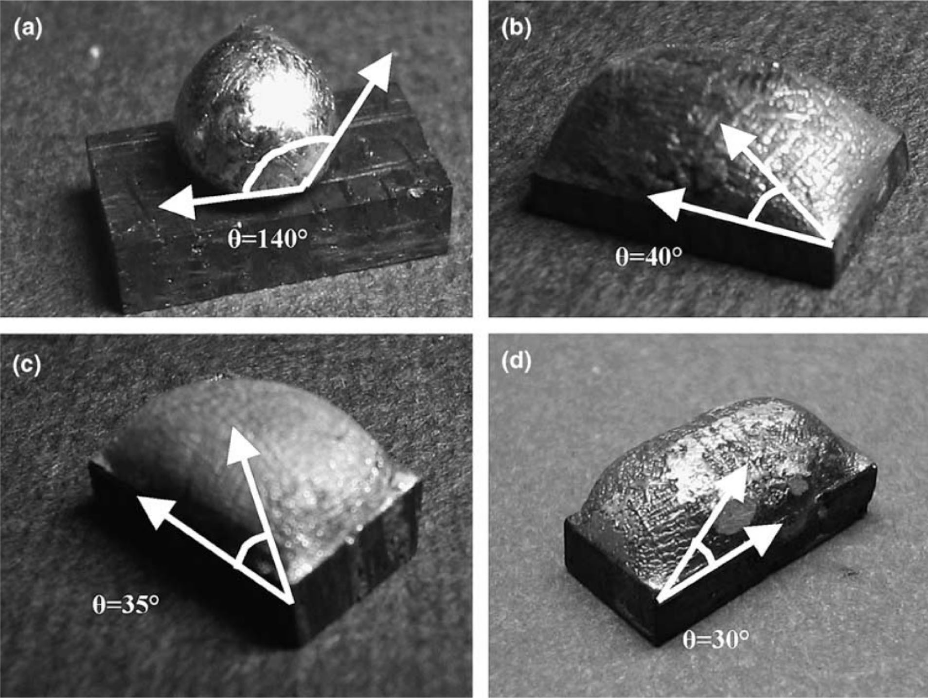 Figure 6 Wettability of pure copper on CFC substrate (1100°C for 30 min).