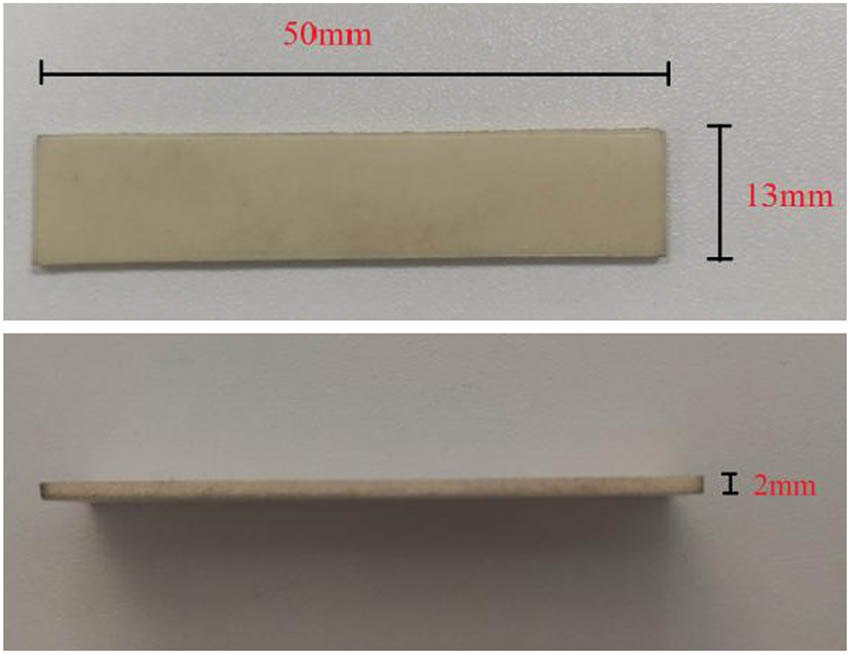 Figure 3
Polymer grouting materials sample.