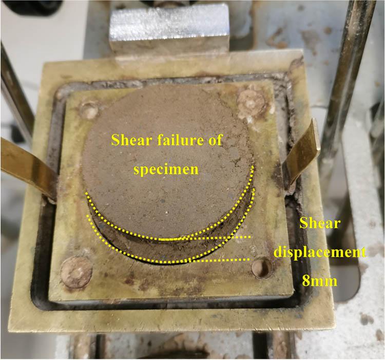 Figure 9
Shear failure of test block.