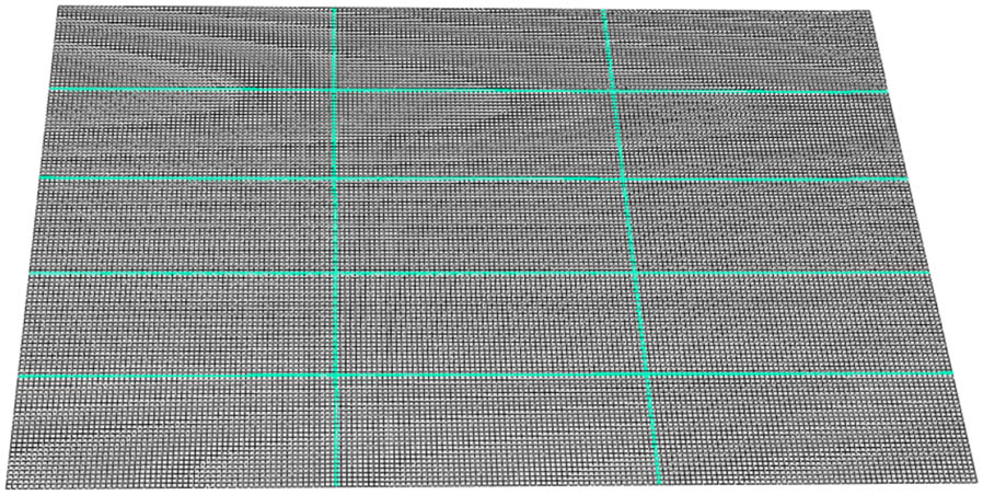 Figure 12
FEM simulation model of grillage structure.