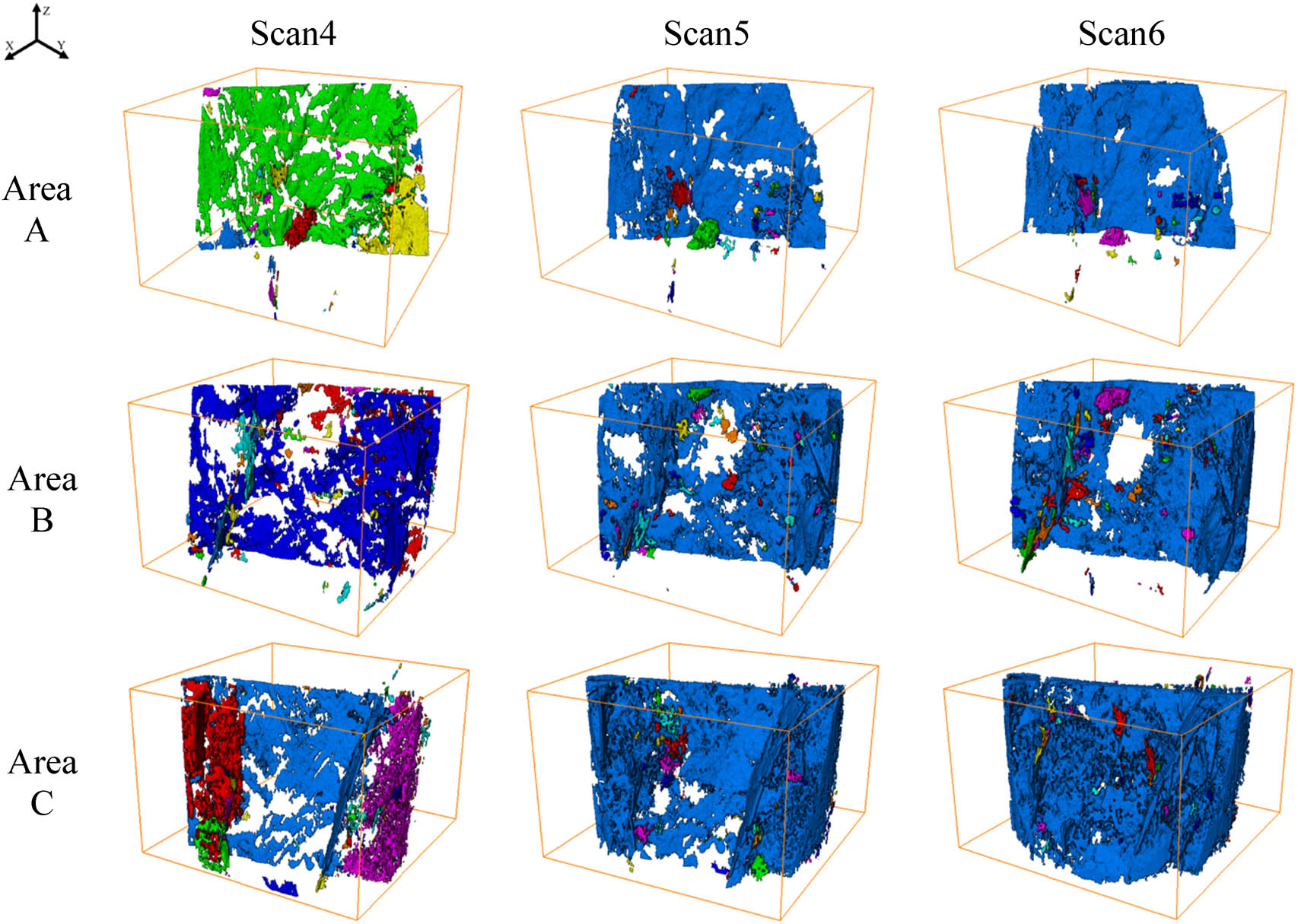 Figure 13 
                     The front display of fracture zoning results.
                  