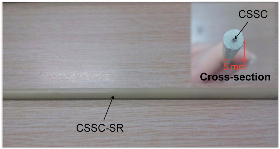 Figure 9 
                     Prototype of the GFRP-SR.
                  