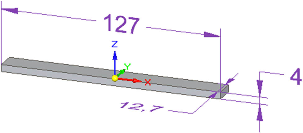 Figure 9
Schematic of the flexural test specimen.