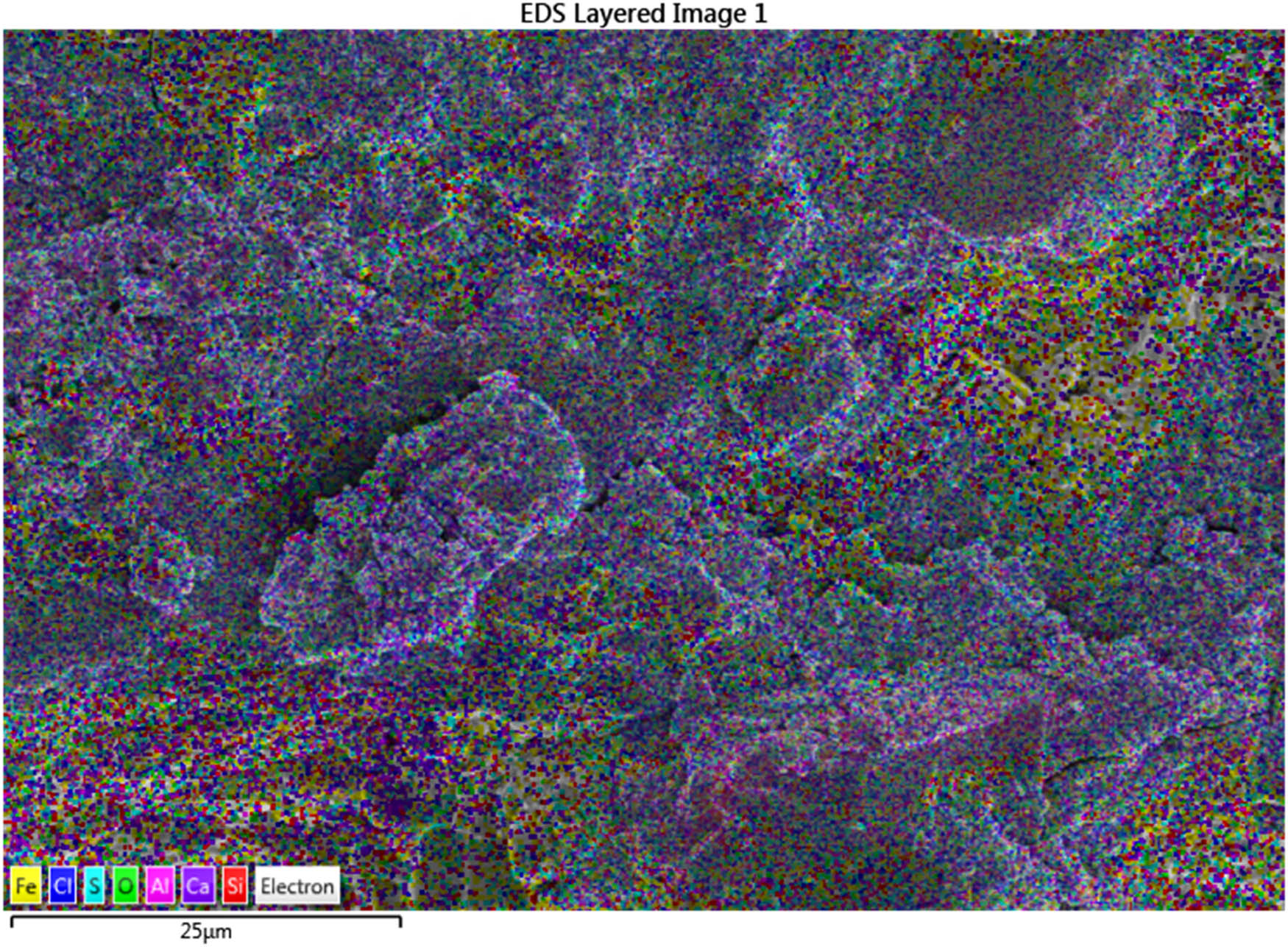 Figure 13
Spatial distribution of elements in conventional concrete.