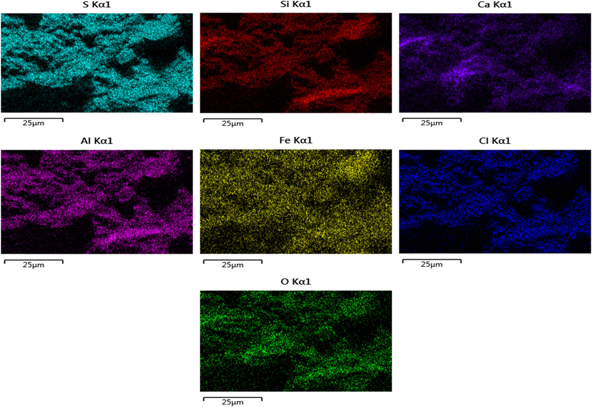 Figure 14
EDS elemental maps for conventional concrete (R0S0M0F0).