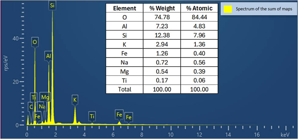 Figure 8
EDS of copper tailings.