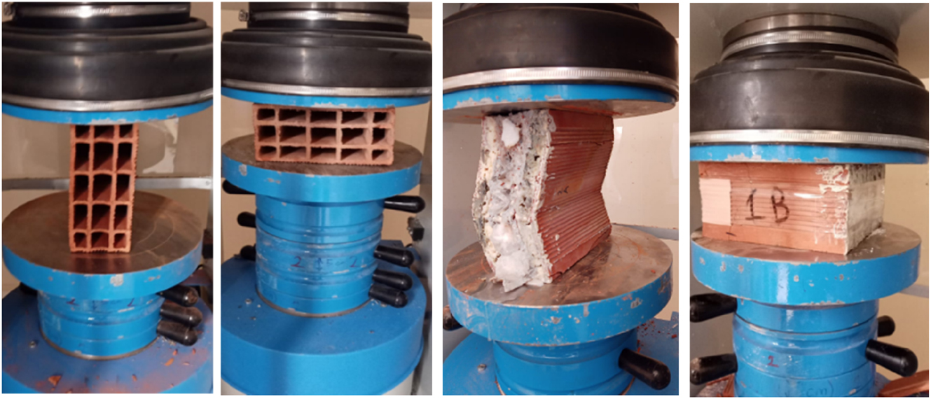 Figure 3: 
Brick crushing tests.
