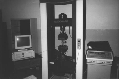 Figure 7: Experimental setup of tension-tension testing.