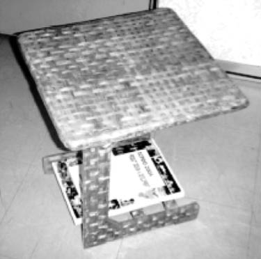 Figure 17: A banana pseudostem fiber epoxy composite multipurpose table [50].