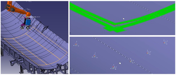 Figure 2 Edge detection with LLS in the virtual environment of the MFZ, © DLR