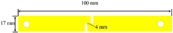 Figure 4 Geometric size of the experiment specimen