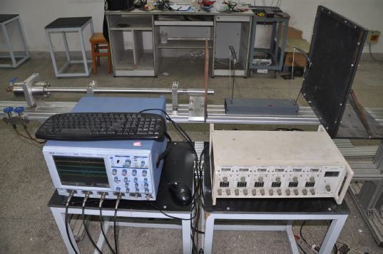 Figure 3 Impact test devices and the data acquisition devices