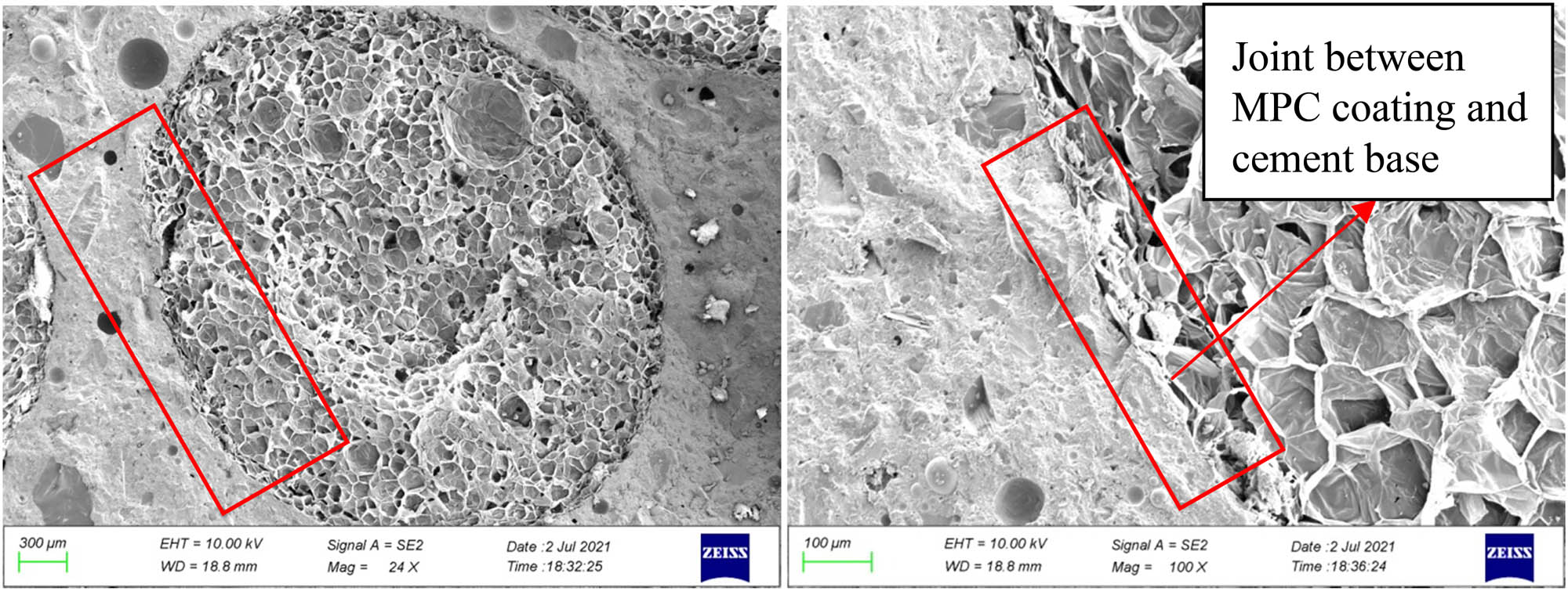 Figure 14 
                     2# concrete specimen SEM.
                  