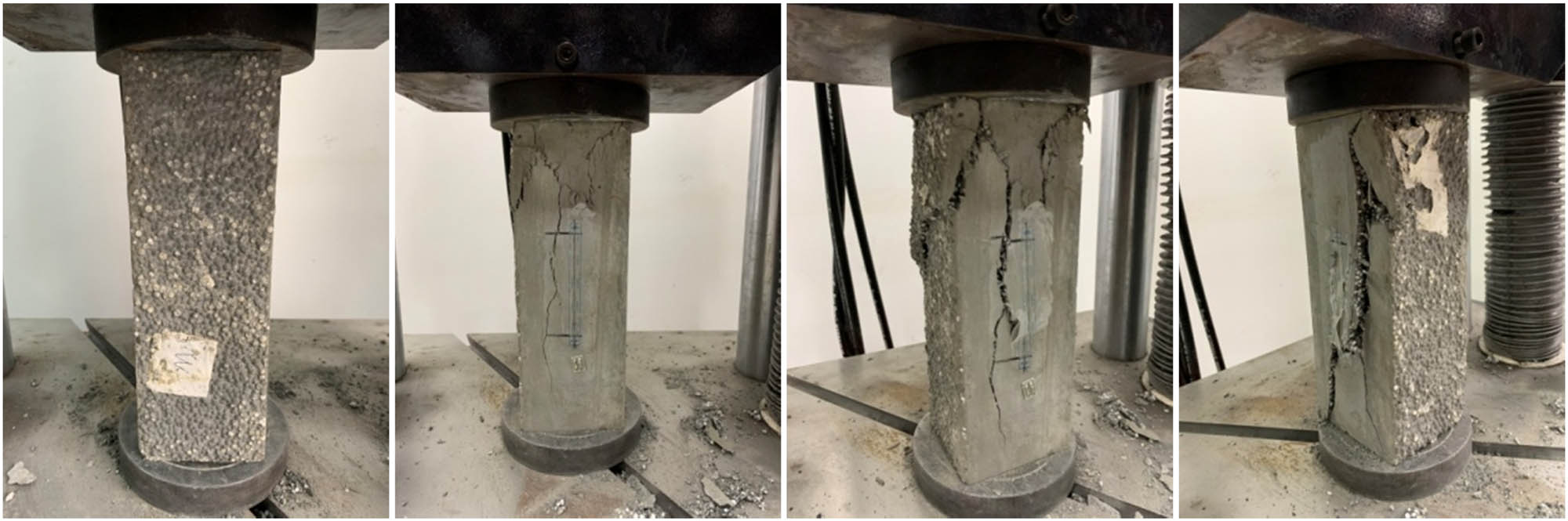 Figure 8
Failure mode of group W specimens.