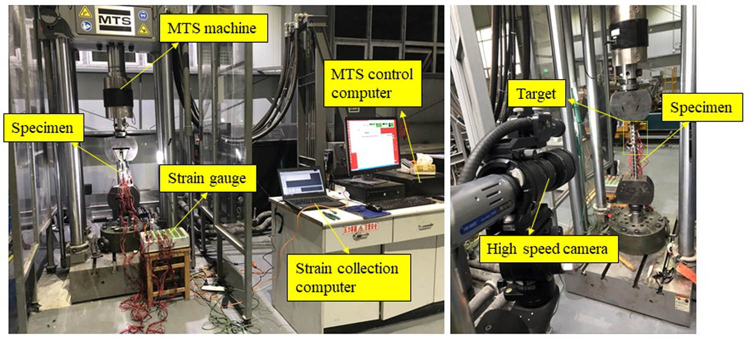 Figure 9
Field diagram of the specimen test loading diagram for the composite pre-tightened tooth connection.