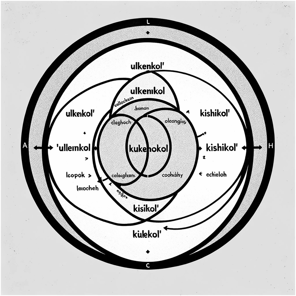 Figure 1: 
Euler diagram of toponyms Ulkenkol and Kishikol.
