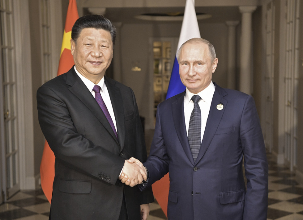 Putin und Xi im Sommer 2018 – ein Bild der Harmonie