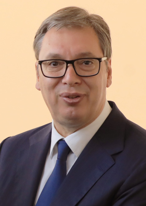  Der serbische Präsident Aleksandar Vučić und der bosnische Serbenführer Milorad Dodik