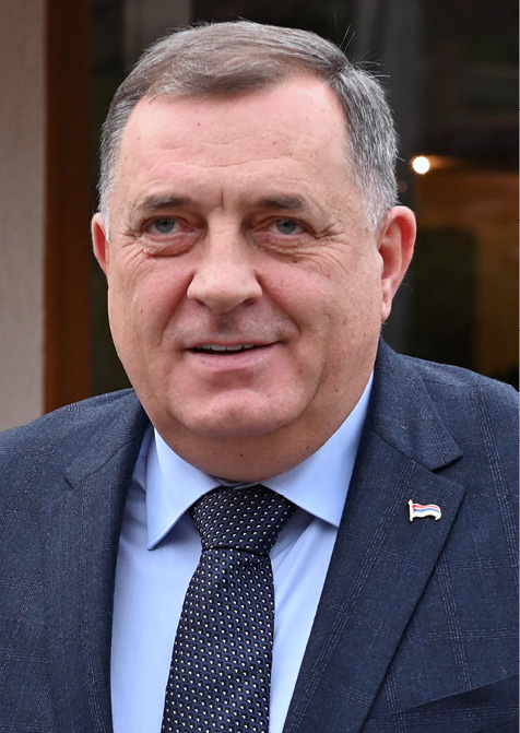  Der serbische Präsident Aleksandar Vučić und der bosnische Serbenführer Milorad Dodik