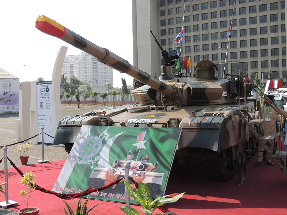  MBT Al-Khalid at the International Defence Exhibition and Seminar (IDEAS), November 2012
