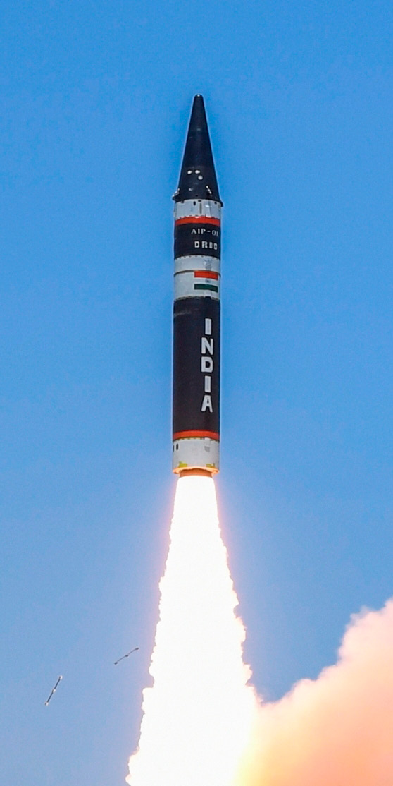  Test of the Indian Agni-P in Balasore, 28 June 2021