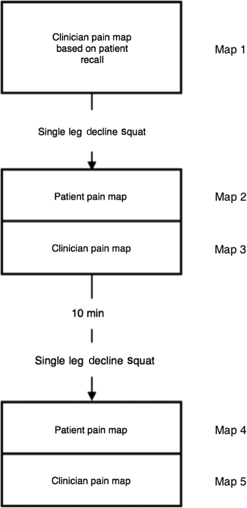 Fig. 2: 
            Flow diagram outlining process for collection of pain maps.
          