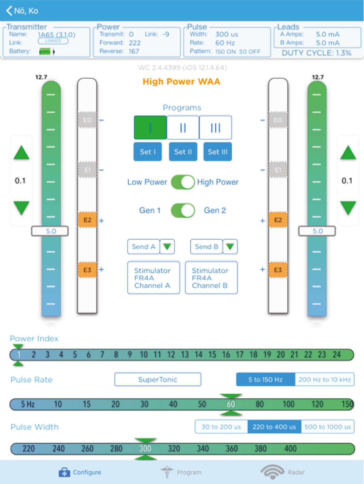 Fig. 1:
Stimulation protocol-Program I.