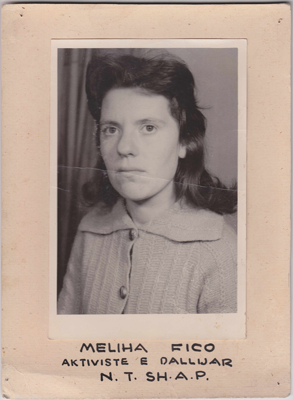 Figure 10: 
Distinguished young worker from a state enterprise, Gjirokastër, 1970s. Courtesy: Private collection, Gjirokastër. Glued to a piece of cardboard with visible holes from hanging, this image bears the traces of its public use, probably on the company’s emulation board. Smiling in emulation photographs was generally forbidden.