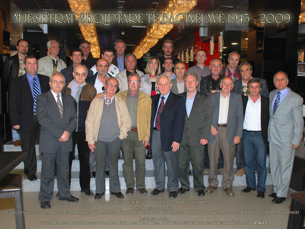 Figure 19: 
Re-union of former photographers from the communist period, Tirana, 2009. Courtesy: Private collection, Tirana. Most of these photographers are still active in Tirana, either as independents or employed by public administrations or private companies.