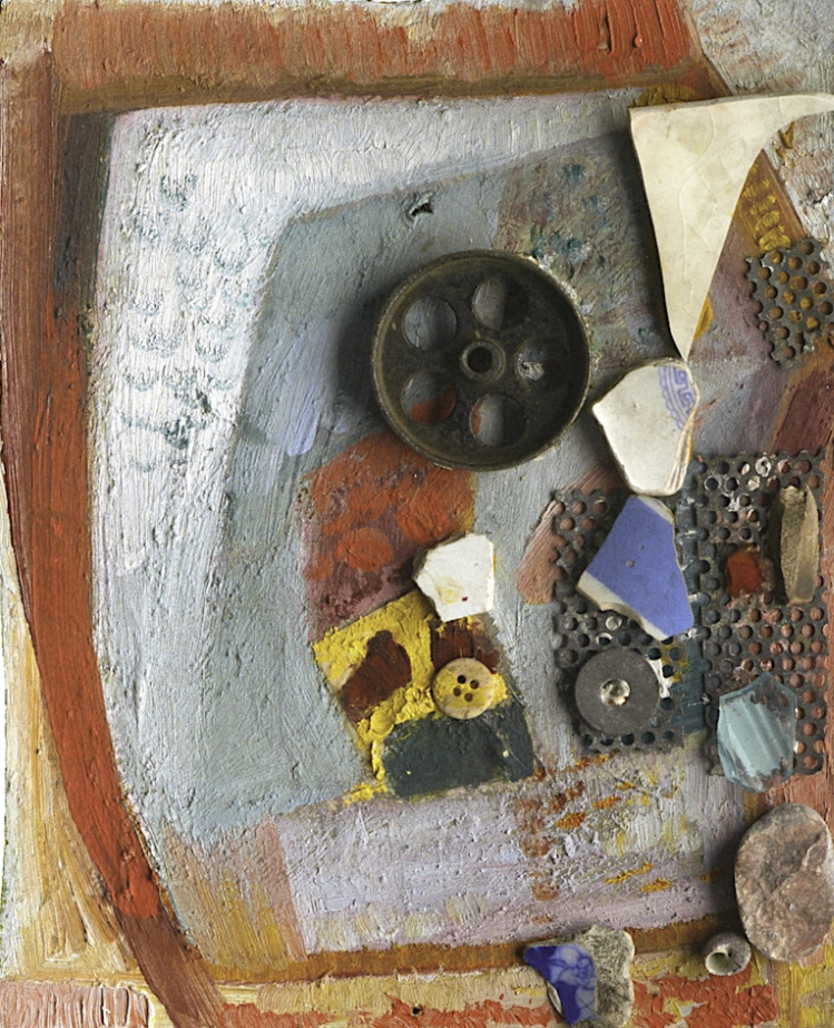 Fig. 1: Kurt Schwitters: Merz Picture with Porcelain Fragments, 1945–47, private collection(https://commons.wikimedia.org/wiki/File:Merz_Picture_with_Porcelain_Fragments.jpg)
