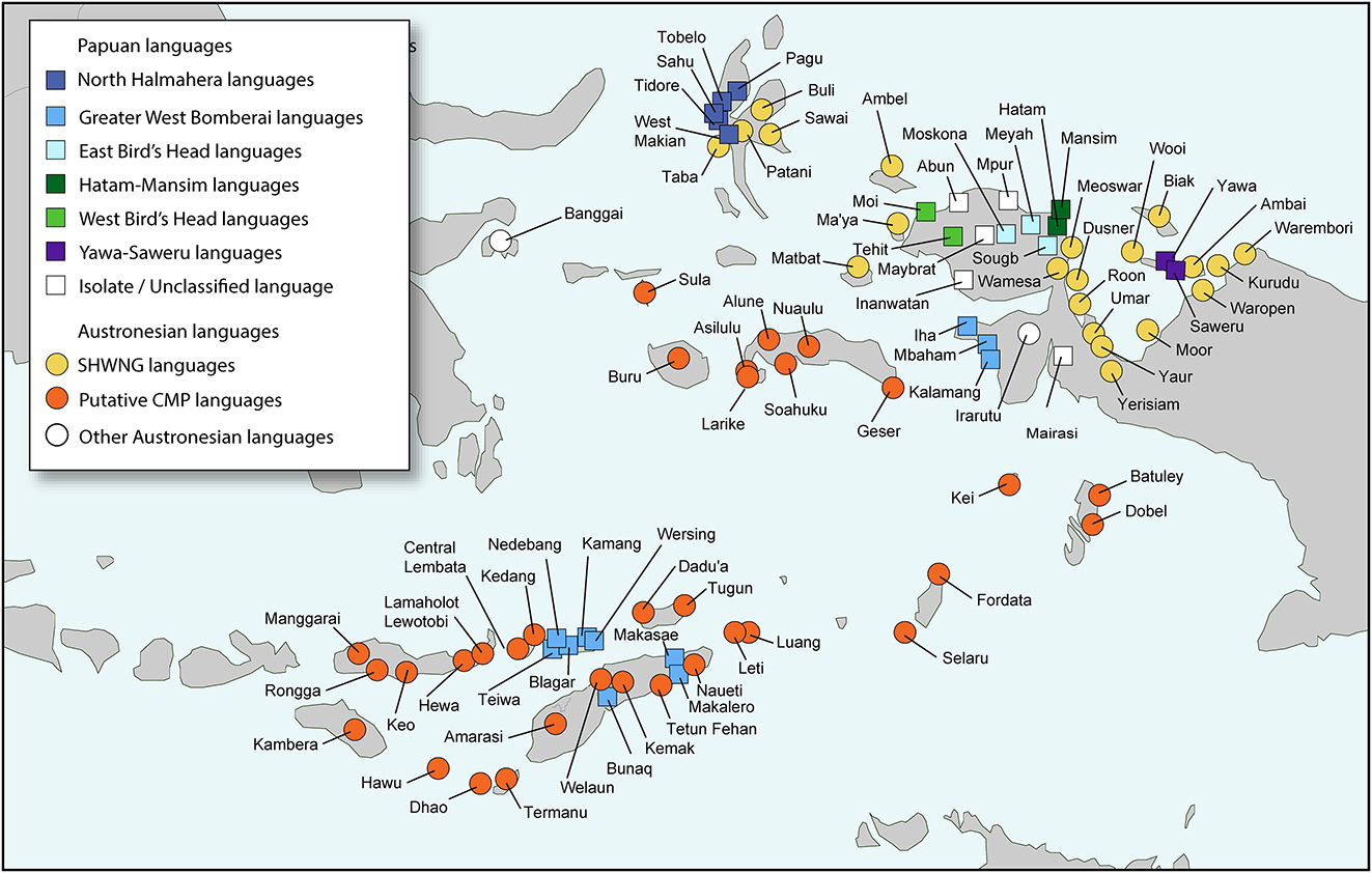 Map 1: 
Languages discussed in this article.