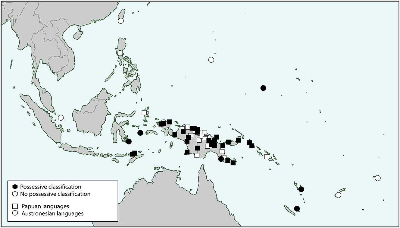 Map 5: 
Possessive classification in Melanesia (Nichols and Bickel 2013b).