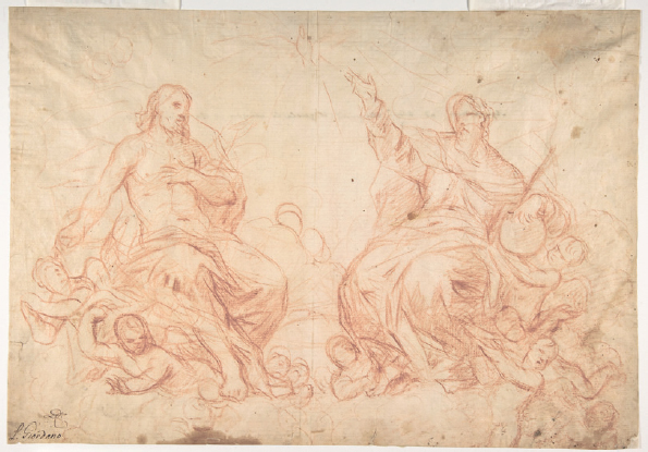 5 
Luca Giordano, The Holy Trinity, ca. 1685–1690, red chalk, 26.6 × 38.4 cm. New York, The Metropolitan Museum of Art, acc. no. 62.129.1r

