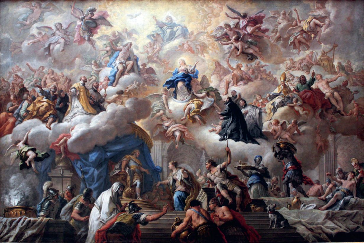 11 
Paolo De Matteis, The Triumph of the Immaculate Conception, ca. 1713–1717, oil on canvas, 160.3 × 252.5 cm. Berlin, Staatliche Museen, Gemäldegalerie
