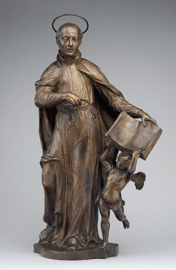 15 
Francesco Bertos, St. Ignatius Loyola, ca. 1720–1725, bronze, 62.5 × 35.2 × 11.7 cm. New York, The Metropolitan Museum of Art, acc. no. 2010.113, purchase, Assunta Sommella Peluso, Ignazio Peluso, Ada Peluso, and Romano I. Peluso gift, 2010
