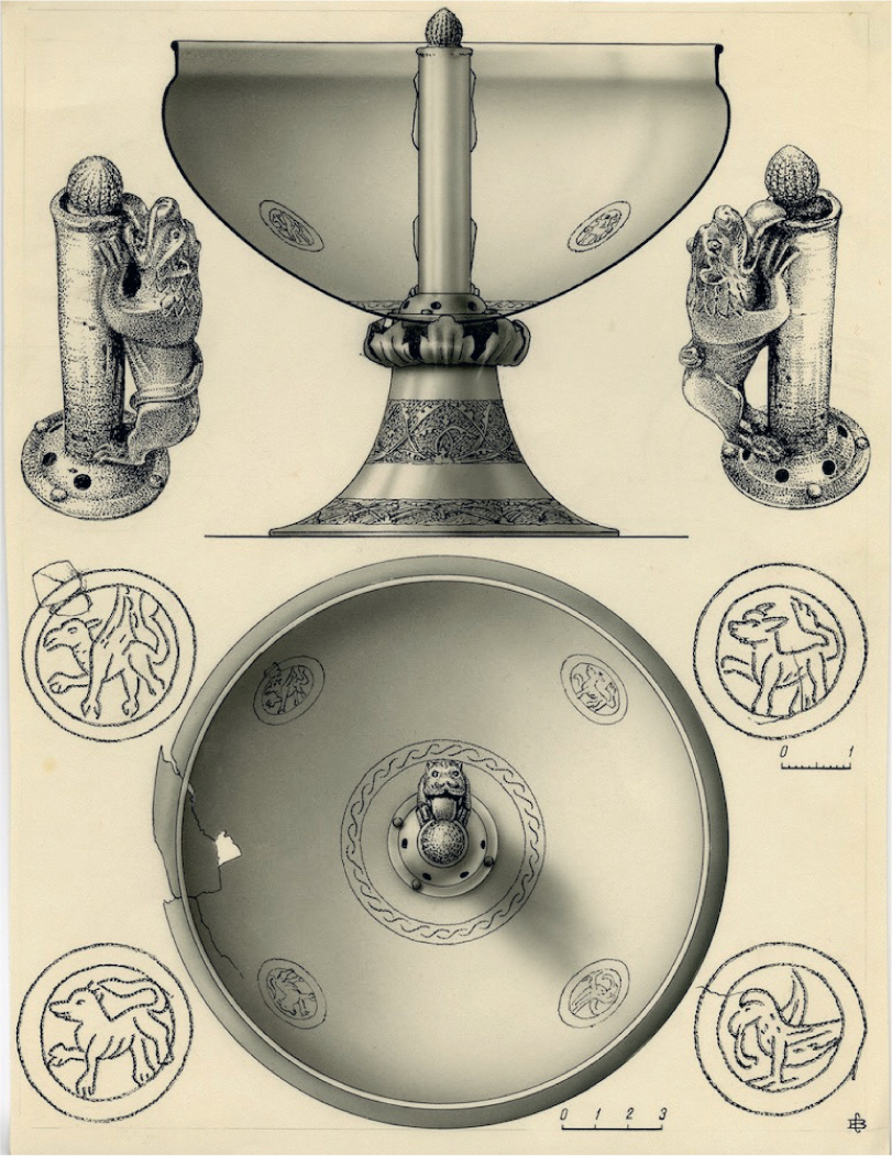 21 
Section drawing and details of Chungul cup

