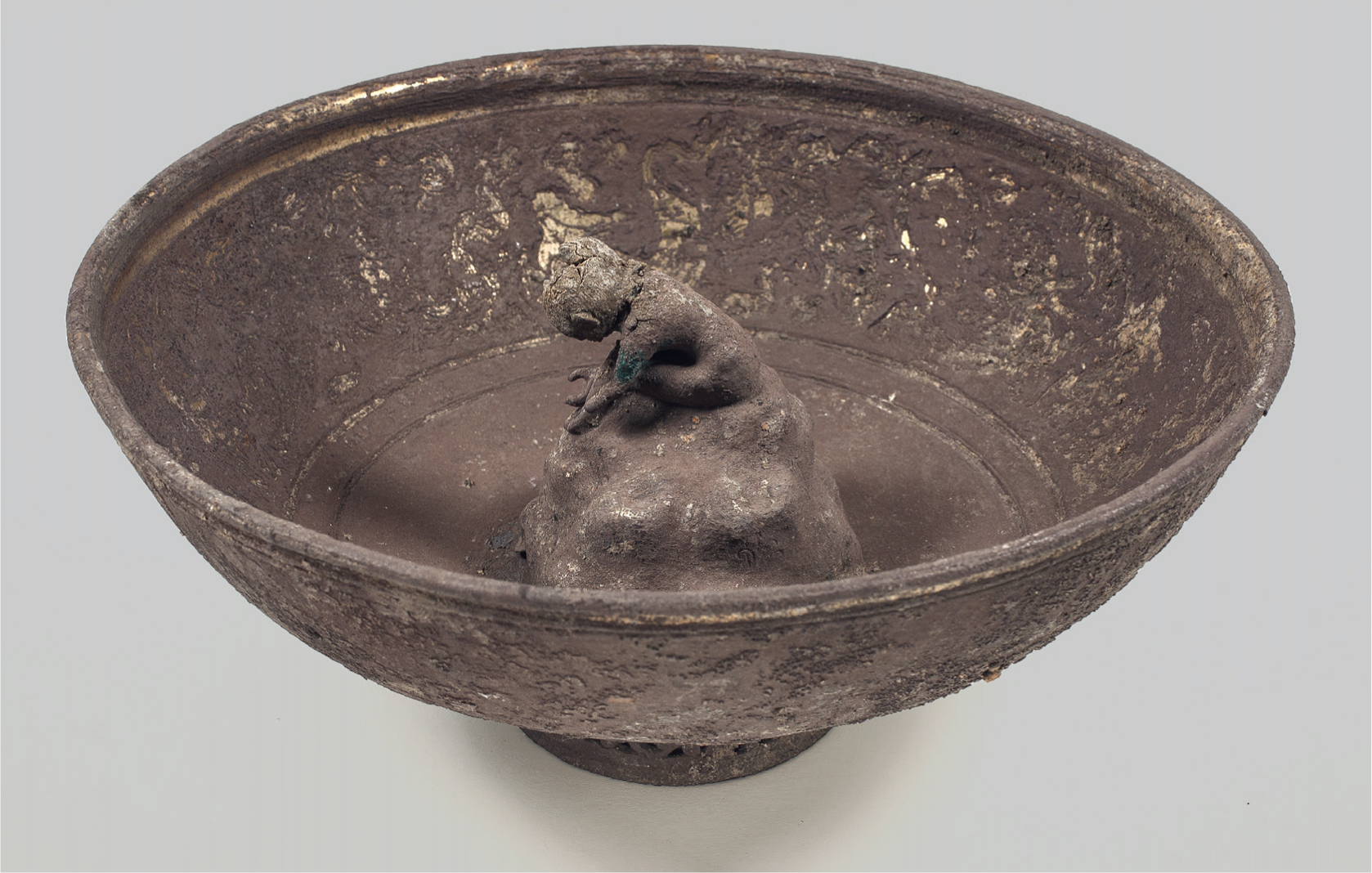 22 
Tantalus cup from Vinkovci, Croatia, silver, 8.3 × 19.6 cm diameter. Zagreb, Archaeological Museum in Zagreb
