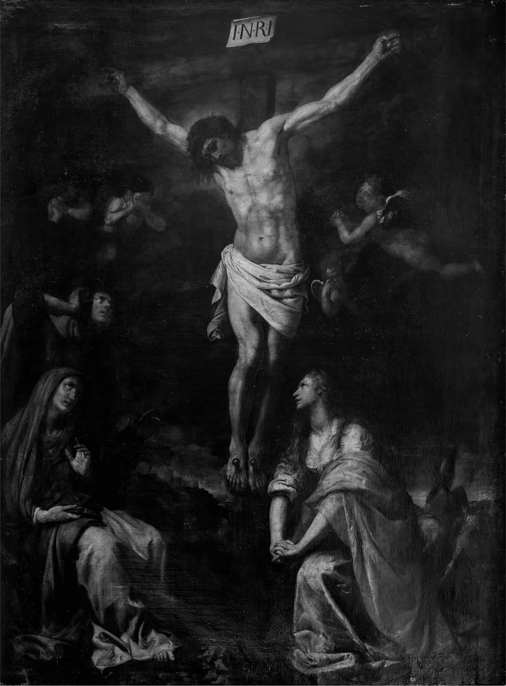 23 Domenico Fiasella, Crocifissione, 1640–1645, olio su tela. Napoli, Pietà dei Turchini, già in San Giorgio dei Genovesi