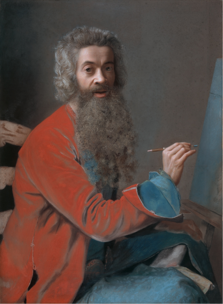 6 
Jean-Étienne Liotard, Self-Portrait “with a Long Beard”, ca. 1751–1752, pastel on paper, mounted on canvas, 97 × 71 cm. Geneva, Musée d’art et d’histoire

