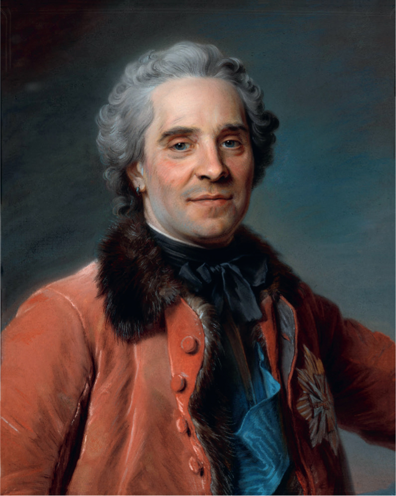 18 
Maurice-Quentin de La Tour, Hermann Moritz Count of Saxony, Marshal of France, ca. 1748, pastel on blue paper, 59 × 49 cm. Dresden, Gemäldegalerie Alte Meister
